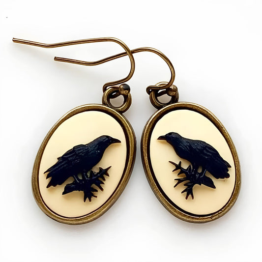 Boucles d'Oreilles Corbeau