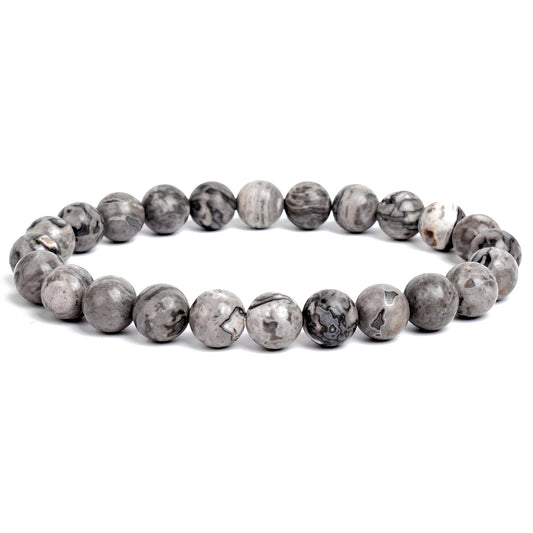 Bracelet Jaspe Gris